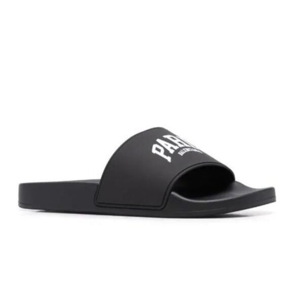 New Balenciaga Paris logo‎ pool slides size 38EU - Picture 1 of 10